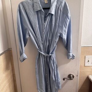 H&M Light Blue Midi Dress